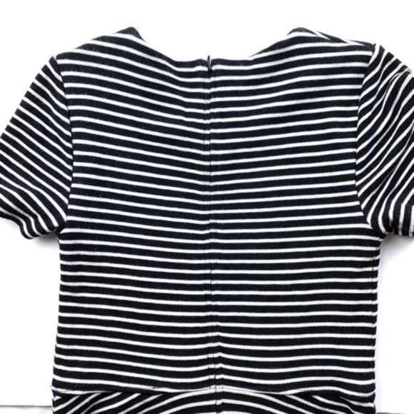 Madewell Gallerist black & white striped dress, M - Picture 6 of 8